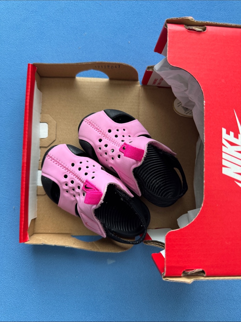 Nike Kids Pink and Black Water Shoes